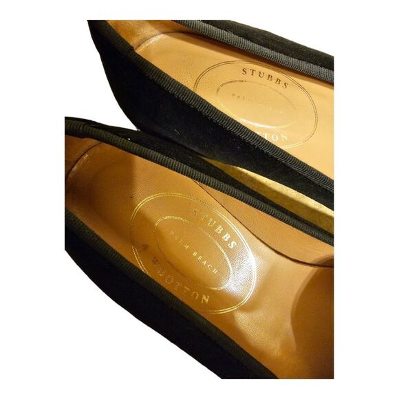 SOLD!!! STUBBS & WOOTTON Embroidered Velvet Loafers - Size 7 - Picture 5 of 6
